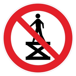 Verboden op het platform te komen sticker