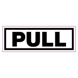Pull sticker