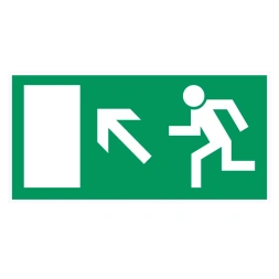 Vluchtweg via trap sticker