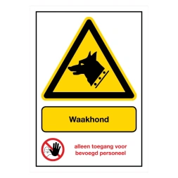 Gevaar voor de waakhond sticker - DS1001138