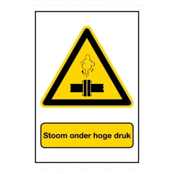 Stoom onder hoge druk sticker - DS1001152