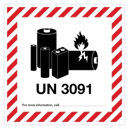 UN 3091 sticker