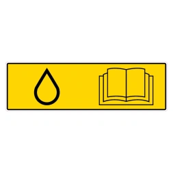 Hydrauliek / Handleiding lezen sticker