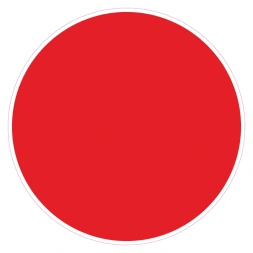 Cirkel rood sticker