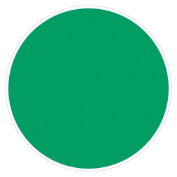 Cirkel groen sticker