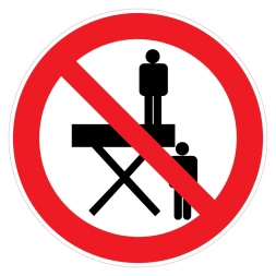 Verboden op / bij het platform te komen sticker