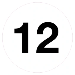 Magazijnsticker 12 (wit)