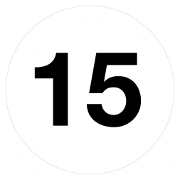 Magazijnsticker 15 (wit)