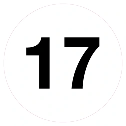 Magazijnsticker 17 (wit)