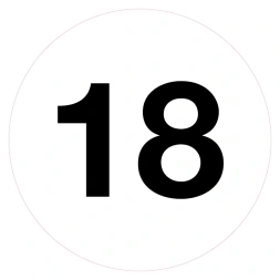 Magazijnsticker 18 (wit)