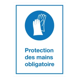 Protection des mains obligatoire sticker