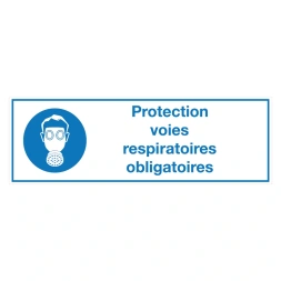 Protection voies respiratoires obligatoires sticker - DS1001660