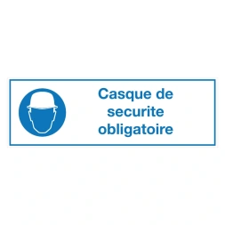 Casque de securite obligatoire sticker - DS1001661