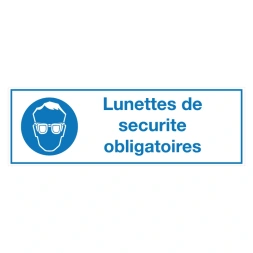 Lunettes de securite obligatoires sticker - DS1001662