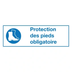 Protection des pieds obligatoire sticker - DS1001664