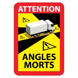 Attention - Angles morts sticker