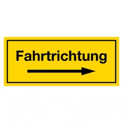 Fahrtrichtung rechts sticker