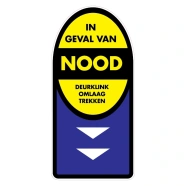 In Geval Van Nood Klink Omlaag Trekken Sticker Diversestickers nl In Geval Van Nood Klink Omlaag Trekken Sticker Diversestickers nl