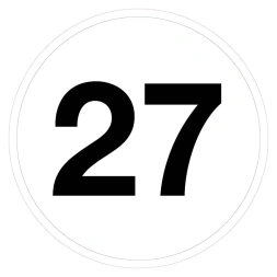 Magazijnsticker 27 (wit)
