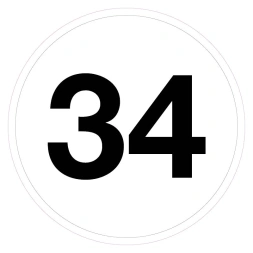 Magazijnsticker 34 (wit)