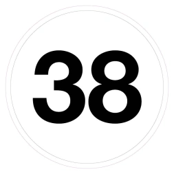 Magazijnsticker 38 (wit)