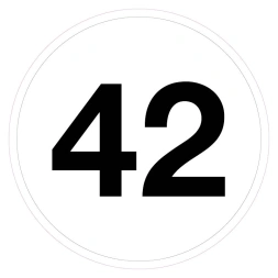 Magazijnsticker 42 (wit)