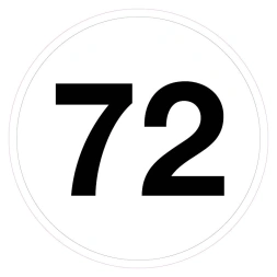 Magazijnsticker 72 (wit)