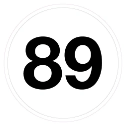 Magazijnsticker 89 (wit)