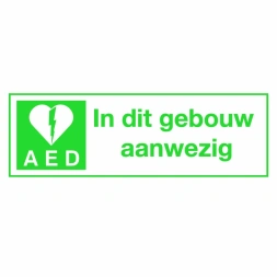 AED in dit gebouw aanwezig