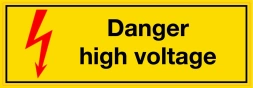 Danger high voltage