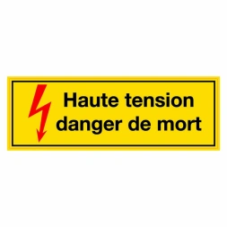 Haute tension danger de mort