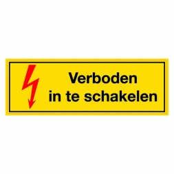 Verboden in te schakelen