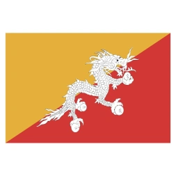 Vlagsticker Bhoetan