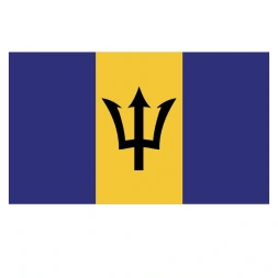 Vlagsticker Barbados