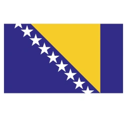 Vlagsticker Bosnië en Herzegovina