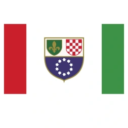 Vlagsticker Federatie van Bosnië en Herzegovina