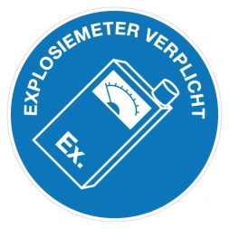 Explosiemeter verplicht sticker