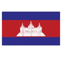 Vlagsticker Cambodja