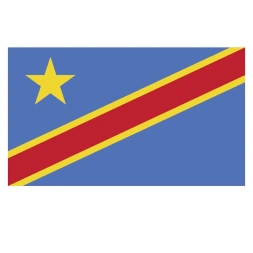 Vlagsticker Democratische Republiek Congo