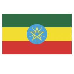 Vlagsticker Ethiopië