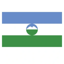 Vlagsticker Kabardië-Balkarië