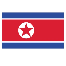 Vlagsticker Noord-Korea