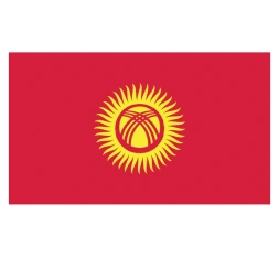 Vlagsticker Kirgizië