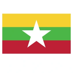 Vlagsticker Myanmar-Burma