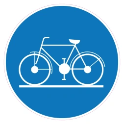 Fietsers toegestaan sticker