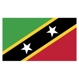 Vlagsticker Saint Kitts en Nevis