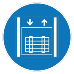 Goederenlift sticker