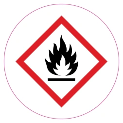 Brandgevaarlijk (GHS) sticker - Rond