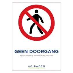 Geen doorgang sticker (Acibadem)