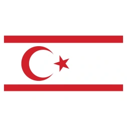 Vlagsticker Turkse Republiek Noord Cyprus